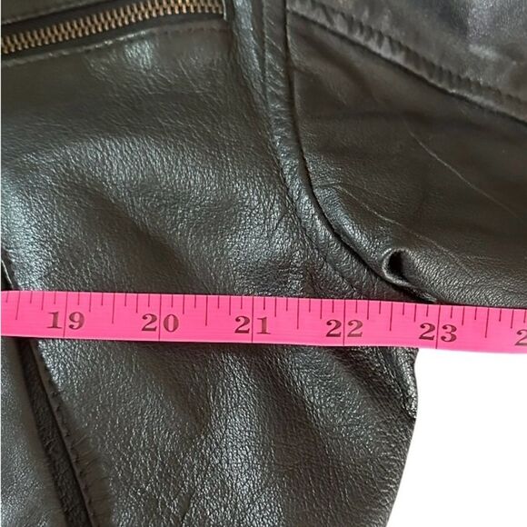 Vintage Boutique Europa Womens Full Leather Moto Jacket. Black, Size 6 Oversized - Picture 7 of 8
